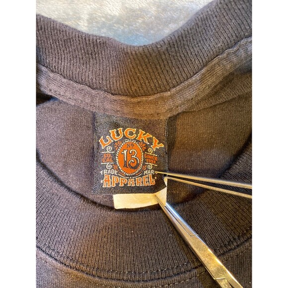 Lucky 13 American Original Men’s T-shirt, Hot Rod, Medium, 100% Cotton USA - Picture 4 of 6